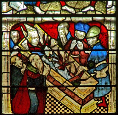 Window W5 depicting a scene from the life of St William by English School
