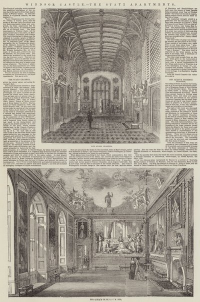 Windsor Castle, the State Apartments by English School