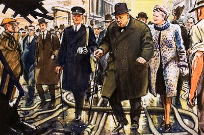 Winston Churchill by English School