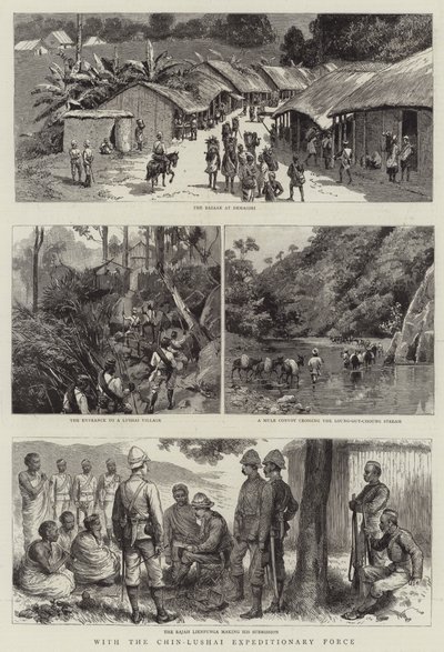 With the Chin-Lushai Expeditionary Force by English School