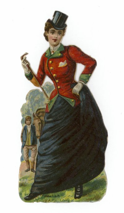 Woman in Riding Dress by English School