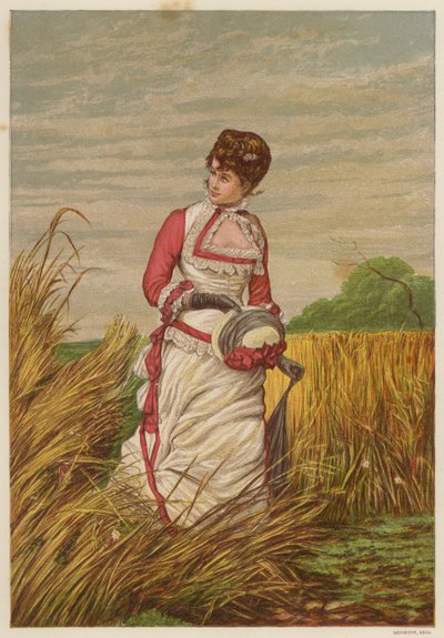 Woman trespassing in a cornfield by English School
