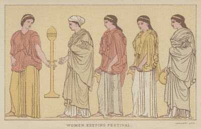 Women keeping Festival by English School