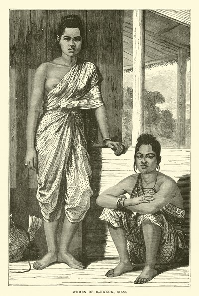 Women of Bangkok, Siam by English School