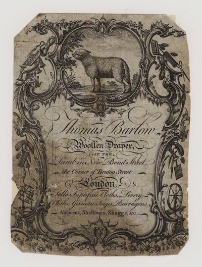 Woolen Drapers, Thomas Barton by English School