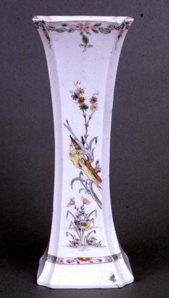 Worcester Vase of Flared Shape Painted in Kakiemon Colours, c.1750 by English School