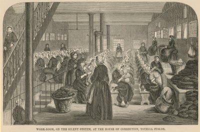 Work Room at the Tothill Fields House of Correction by English School
