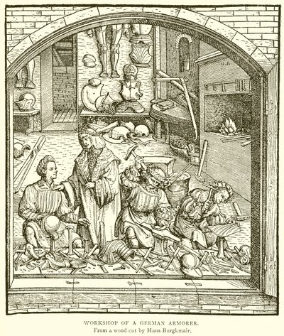 Workshop of a German Armorer by English School
