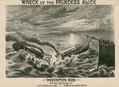 Wreck of the Princess Alice by English School