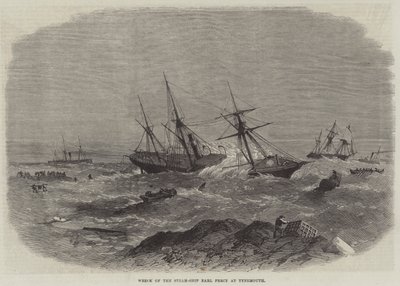 Wreck of the Steam-Ship Earl Percy at Tynemouth by English School