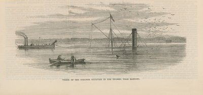 Wreck of the Steamer Batavier in the Thames by English School