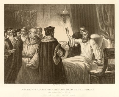 Wyckliffe on His Sick Bed Assailed by the Friars by English School