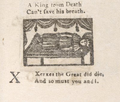 Xerxes the Great, illustration for the letter X, from a 
