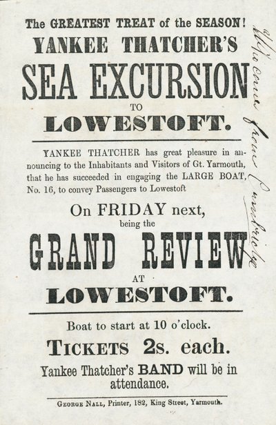 Yankee Thatchers Sea Excursion to Lowestoft by English School