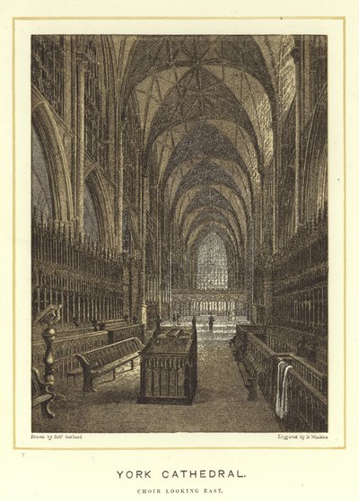York Cathedral, Choir Looking East by English School