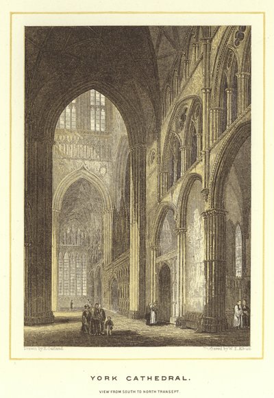 York Cathedral, View from South to North Transept by English School
