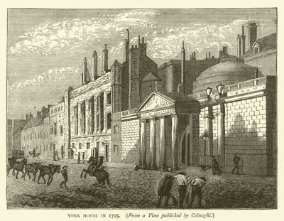 York House in 1795, from a view published by Colnaghi by English School