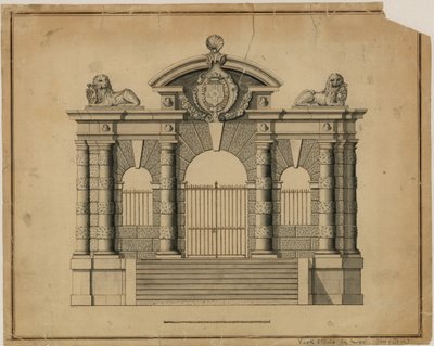 York Stairs by Inigo Jones, c 1626 by English School