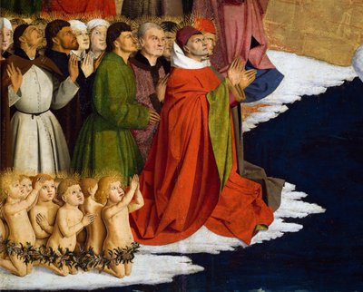 Baptizing men and children (detail) by Enguerrand Quarton