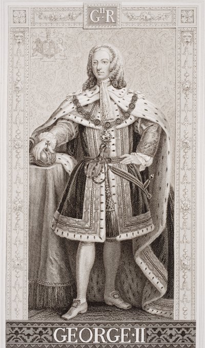 George II from `Illustrations of English and Scottish History