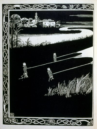 Enak before Gomorrah, from the book Judah illustrated by Ephraim Moses Lilien by Ephraim Moses Lilien