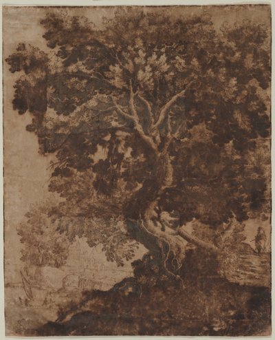 Tree in a Landscape by Ercole Bazicaluva