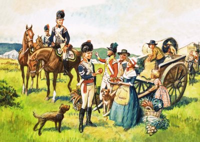 Soldiers Offered Apples by Eric Parker