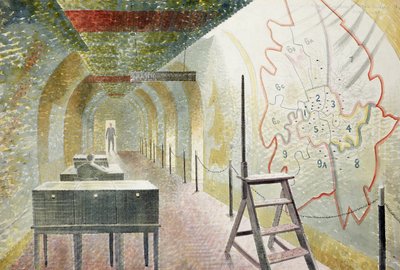 No 1 Map Corridor by Eric Ravilious