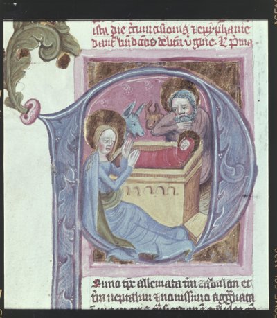 Detail: initial: The Birth of Christ by Erich Lessing