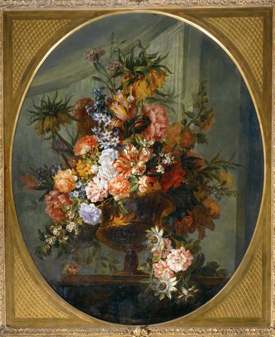 Flowers in a Golden Vase by Erich Lessing