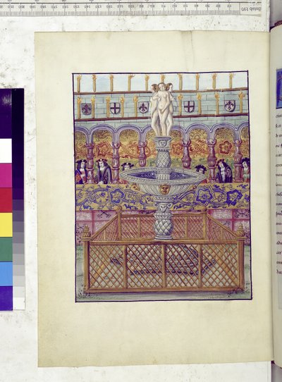 Full page: depiction of a fountain by Erich Lessing