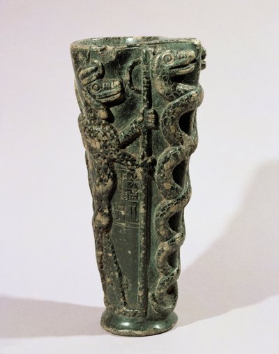Libation Vase of King Gudea Dedicated to Ningishzidda, with This God