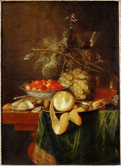 Still Life with Peeled Lemon by Erich Lessing