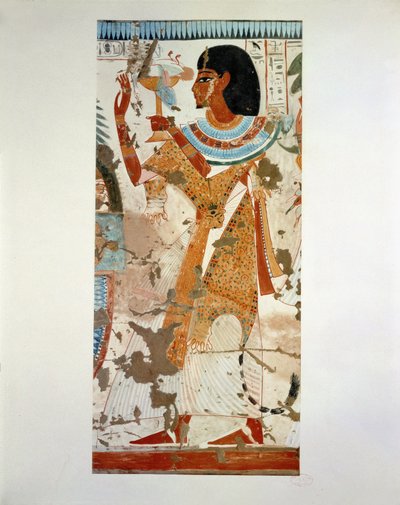 The high-priest Userhet offering a fowl by Erich Lessing