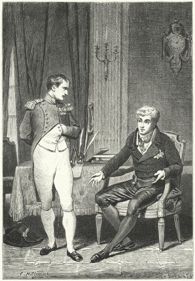 Discussion between Napoleon and Metternich at Dresden by Ernest Hillemacher