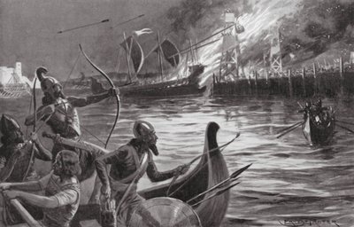 Siege of Tyre by Alexander the Great by Ernest (after) Prater