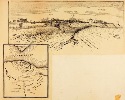 Present Appearance of British Entrenchment, Yorktown by Ernest C. Peixotto