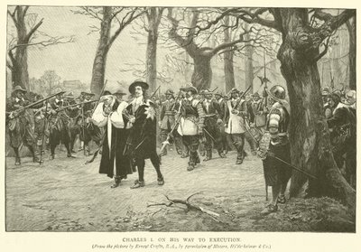 Charles I on his way to execution by Ernest Crofts