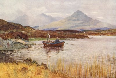 Loch Lundy and Ben Tee from above Invergarry by Ernest Edward Briggs