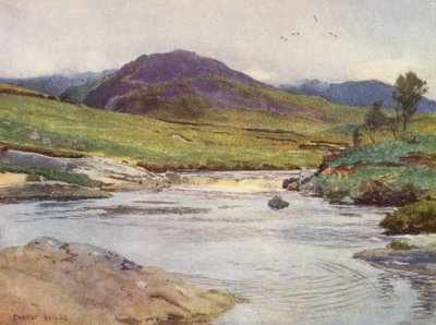 The Black Water of Dee Above the Bridge by Ernest Edward Briggs