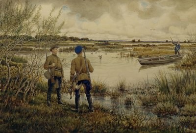 Returning from the Hunting by Ernest Ernestovich Lissner