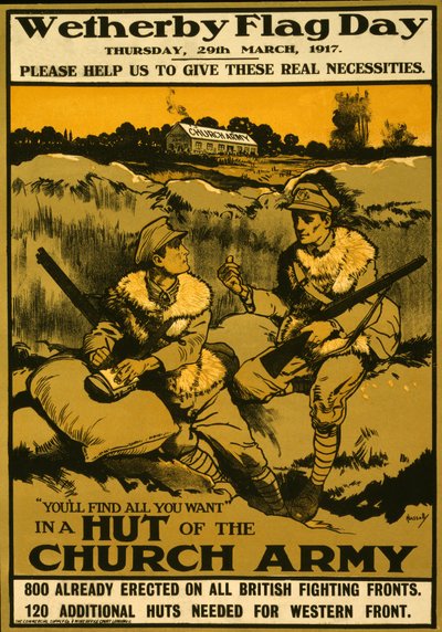 Poster for Wetherby Flag Day, Thursday 29th March, 1917 by Ernest Hasseldine