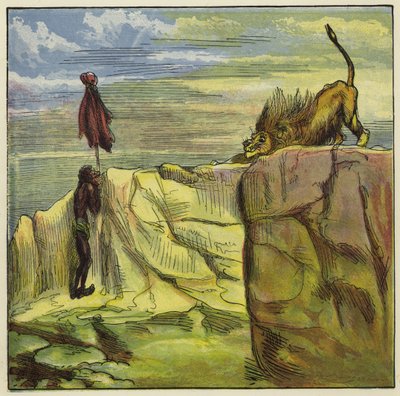 Ashanti Lion Hunt by Ernest Henry Griset