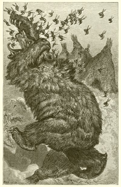 The Bear and the Beehives by Ernest Henry Griset