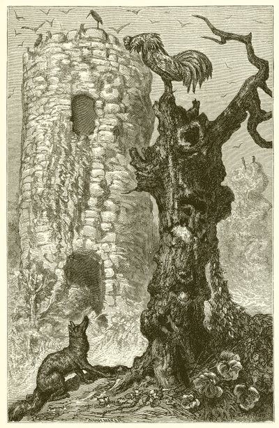 The Cock and the Fox by Ernest Henry Griset