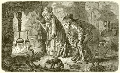 The Countryman and the Snake by Ernest Henry Griset