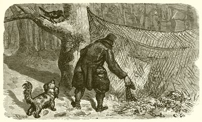 The Fowler and the Blackbird by Ernest Henry Griset