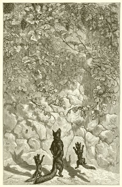 The Fox and the Grapes by Ernest Henry Griset