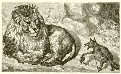The Fox and the Lion by Ernest Henry Griset