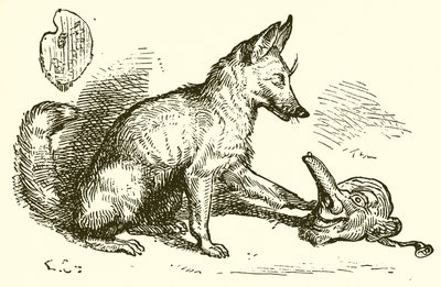 The Fox and the Mask by Ernest Henry Griset